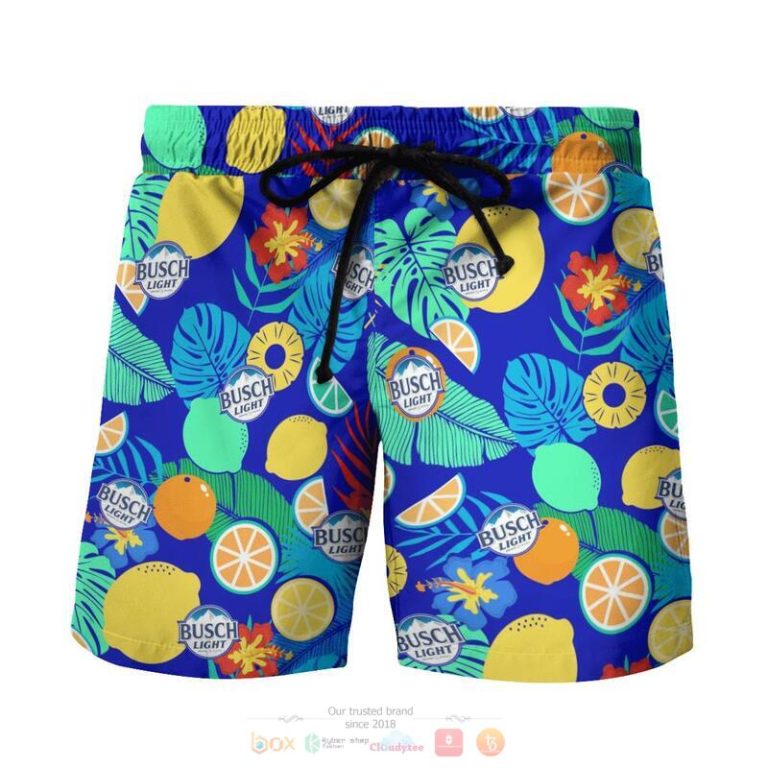 Busch Light Beer Tropical Fruit Beach Short