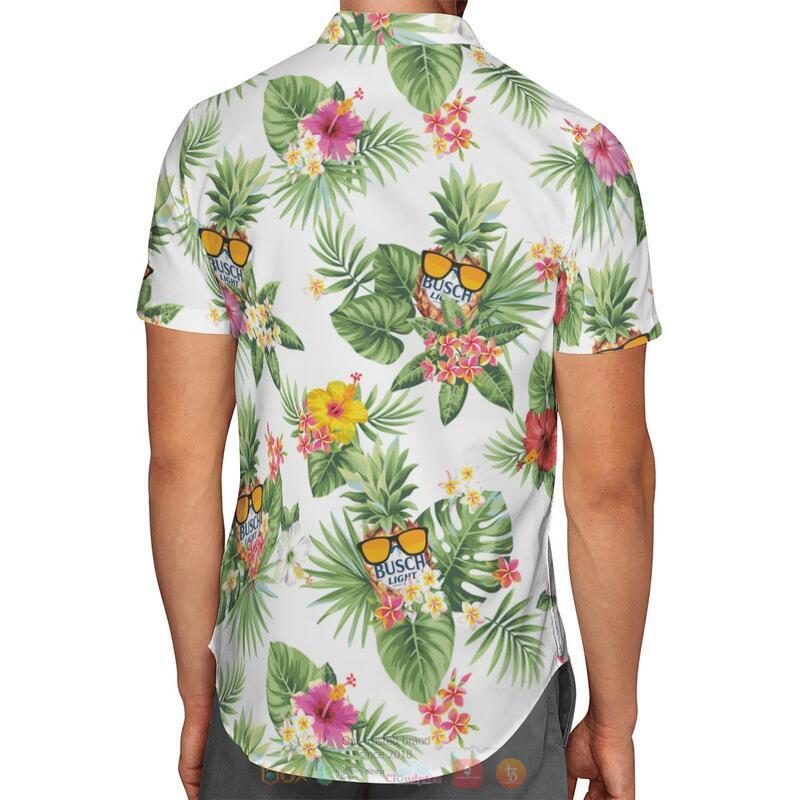 Busch Light Hibiscus Flower Hawaiian Shirt 1 2