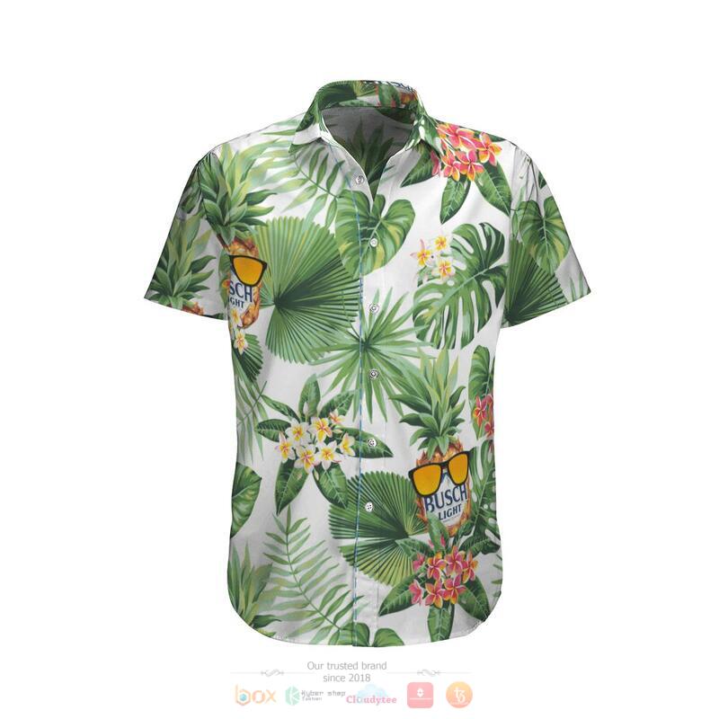 Busch Light Leaves Hawaiian Shirt