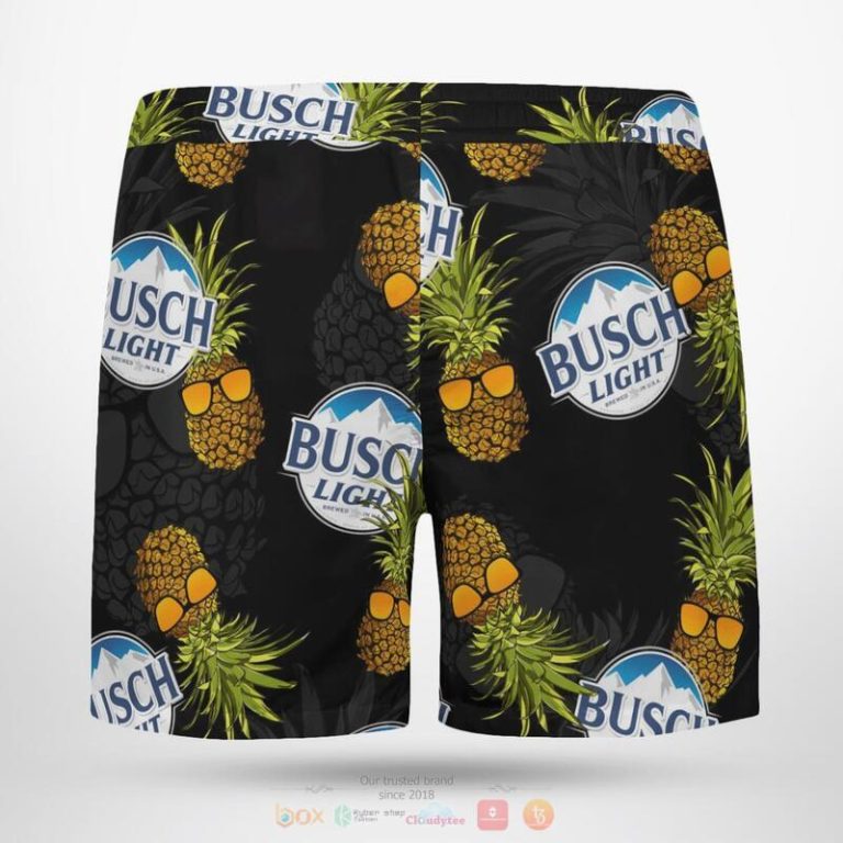 Busch Light Pineapple Black Beach Short 1