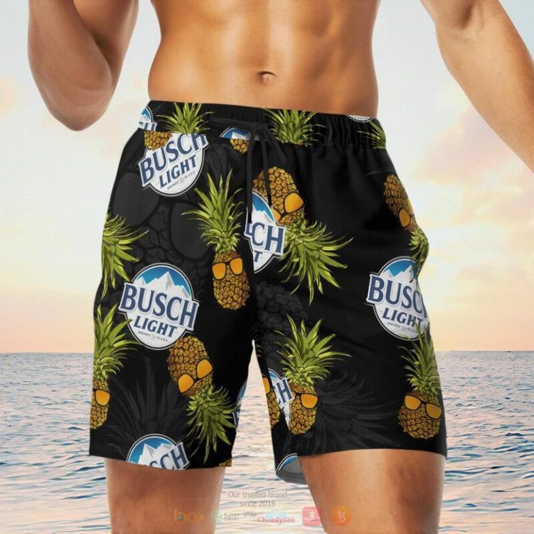 Busch Light Pineapple Black Beach Short 1 2