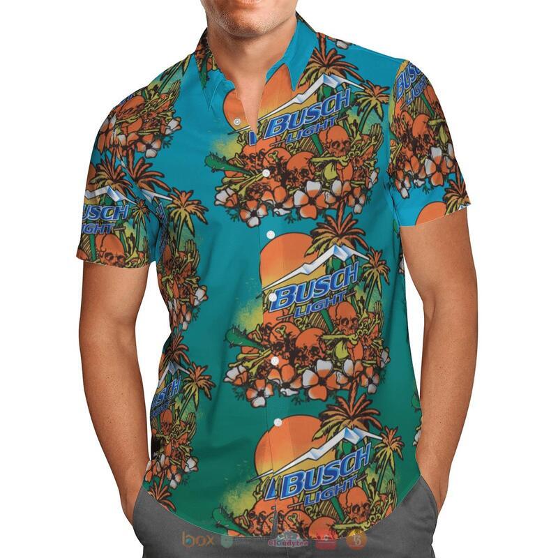 Busch Light Skull Island Hawaiian Shirt 1
