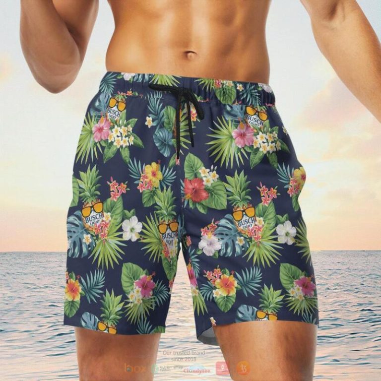 Busch Light Tropical Navy Beach Short 1 2