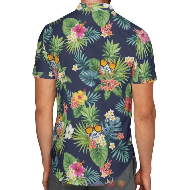 Busch Light Tropical Plant Hawaiian Shirt 1 2