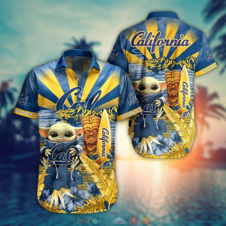 California Golden Bears NCAA Baby Yoda Hawaiian Shirt Shorts