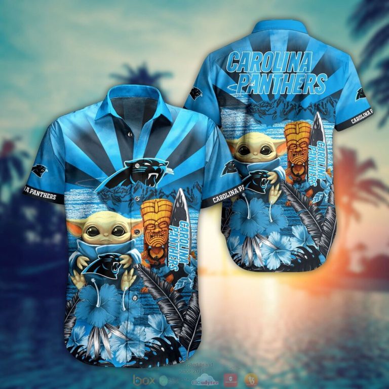 Carolina Panthers NFL Baby Yoda Hawaiian Shirt Shorts