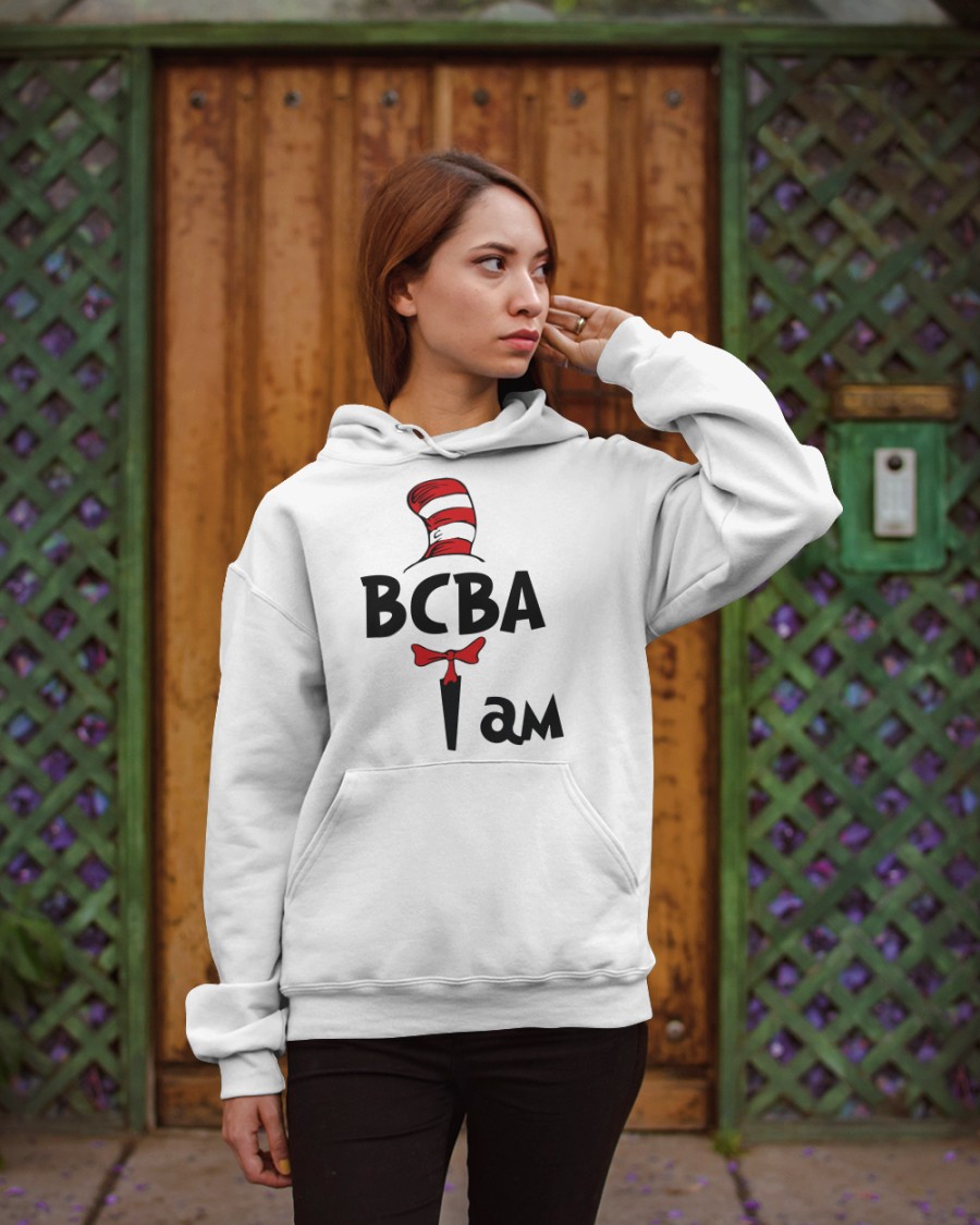 Cat in the hat I am BCBA shirt hoodie 8