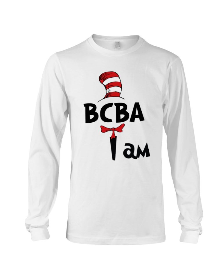 Cat in the hat I am BCBA shirt hoodie 9