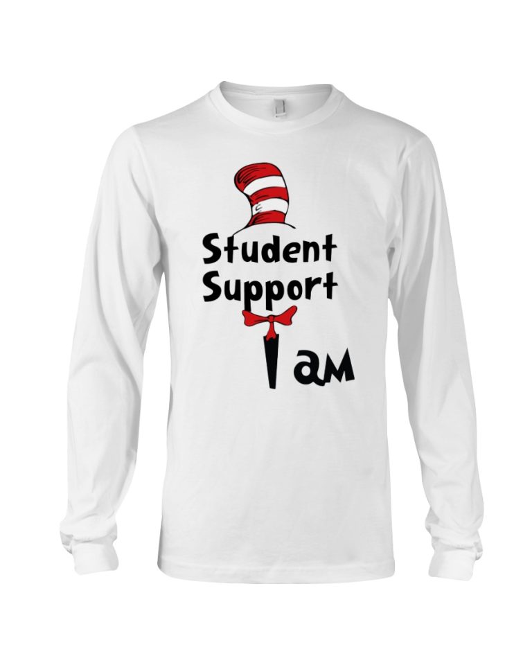 Cat in the hat I am Student Support shirt hoodie 9