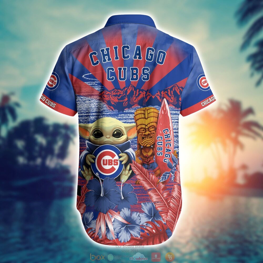 Chicago Cubs MLB Baby Yoda Hawaiian Shirt Shorts 1 2