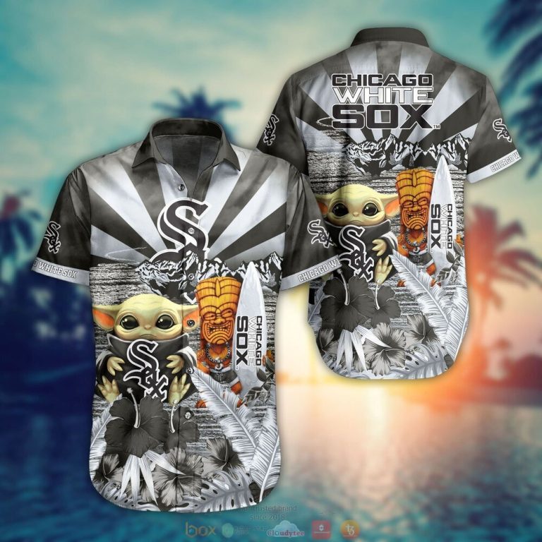 Chicago White Sox MLB Baby Yoda Hawaiian Shirt Shorts