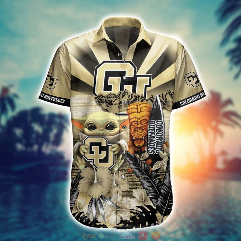 Colorado Buffaloes NCAA Baby Yoda Hawaiian Shirt Shorts 1