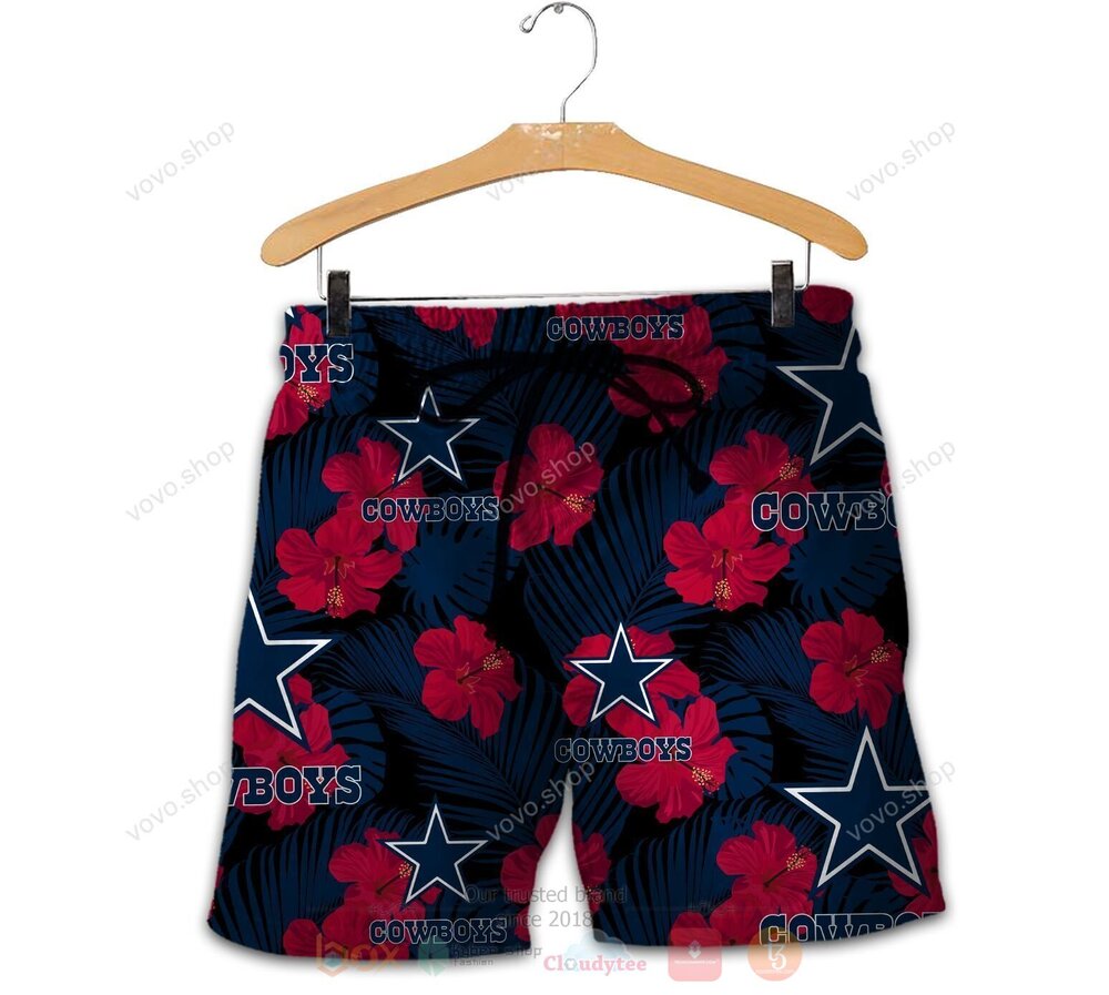 Dallas Cowboys Hawaiian Shirt Short 1 2