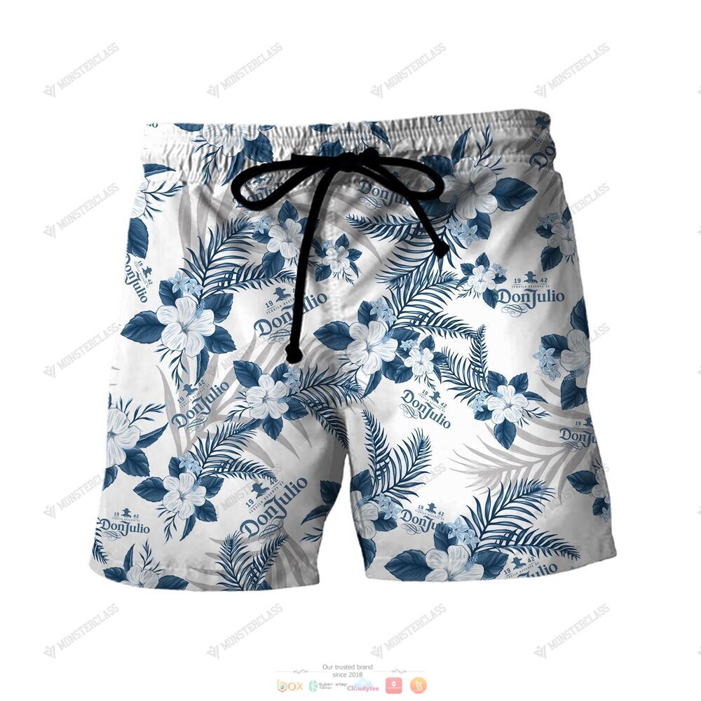 Don Julio Tropical Plant Hawaiian Shirt Shorts 1