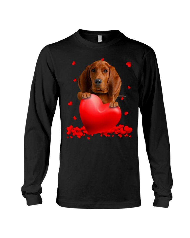 FHdhU9wj Redbone Coonhound Valentine Hearts shirt hoodie 9