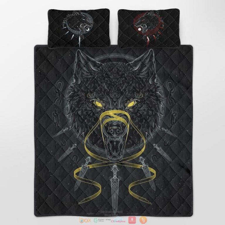 Fenrir sword Viking Quilt Bedding Set