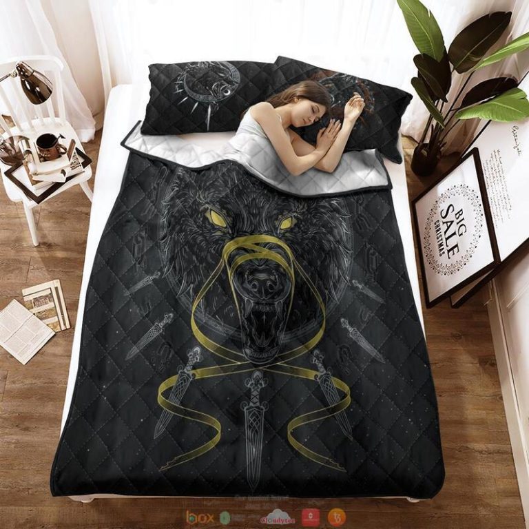 Fenrir sword Viking Quilt Bedding Set 1 2