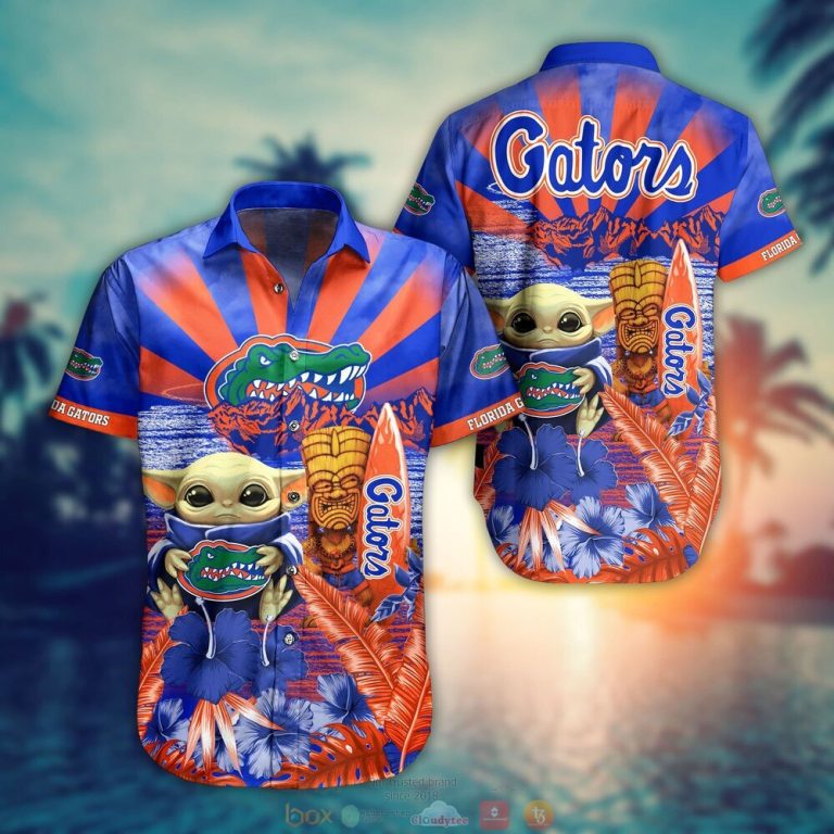 Florida Gators NCAA Baby Yoda Hawaiian Shirt Shorts