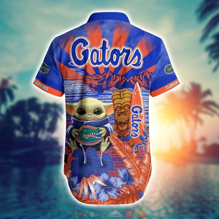 Florida Gators NCAA Baby Yoda Hawaiian Shirt Shorts 1 2