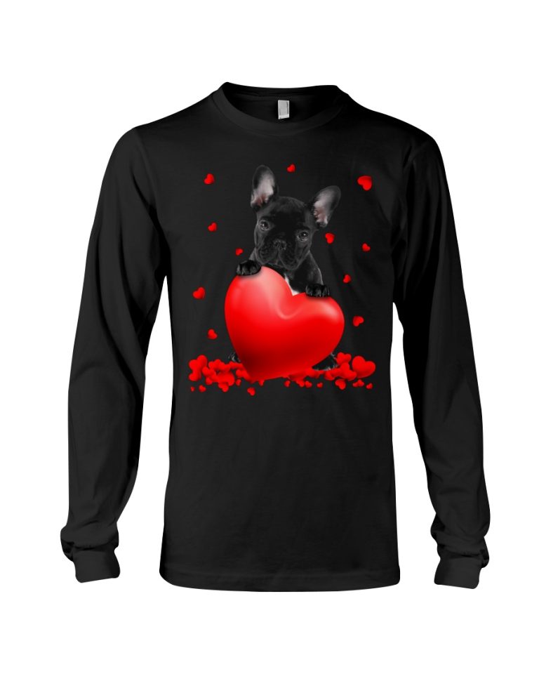 French Bulldog Valentine Hearts shirt hoodie 9