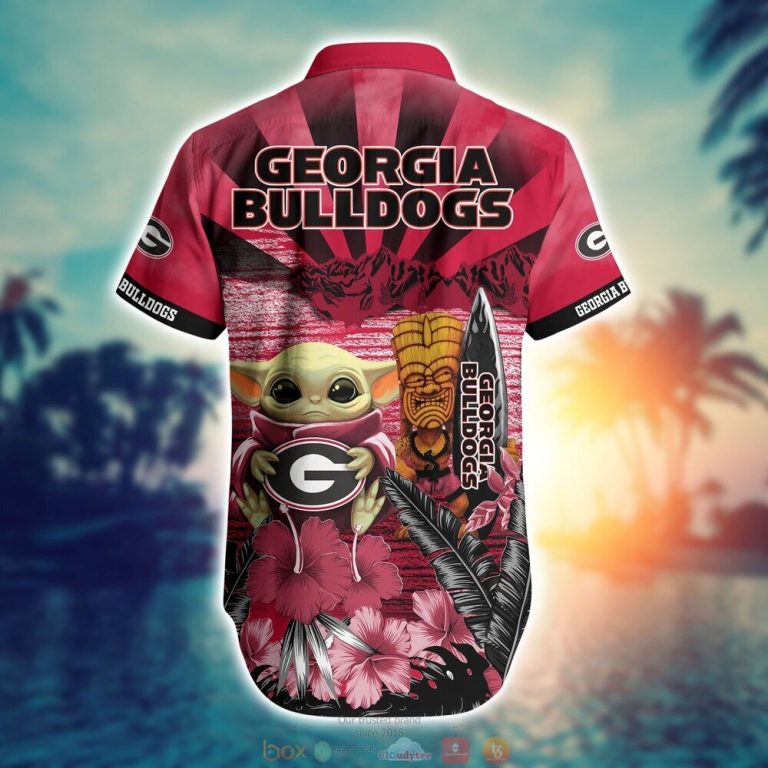 Georgia Bulldogs NCAA Baby Yoda Hawaiian Shirt Shorts 1 2