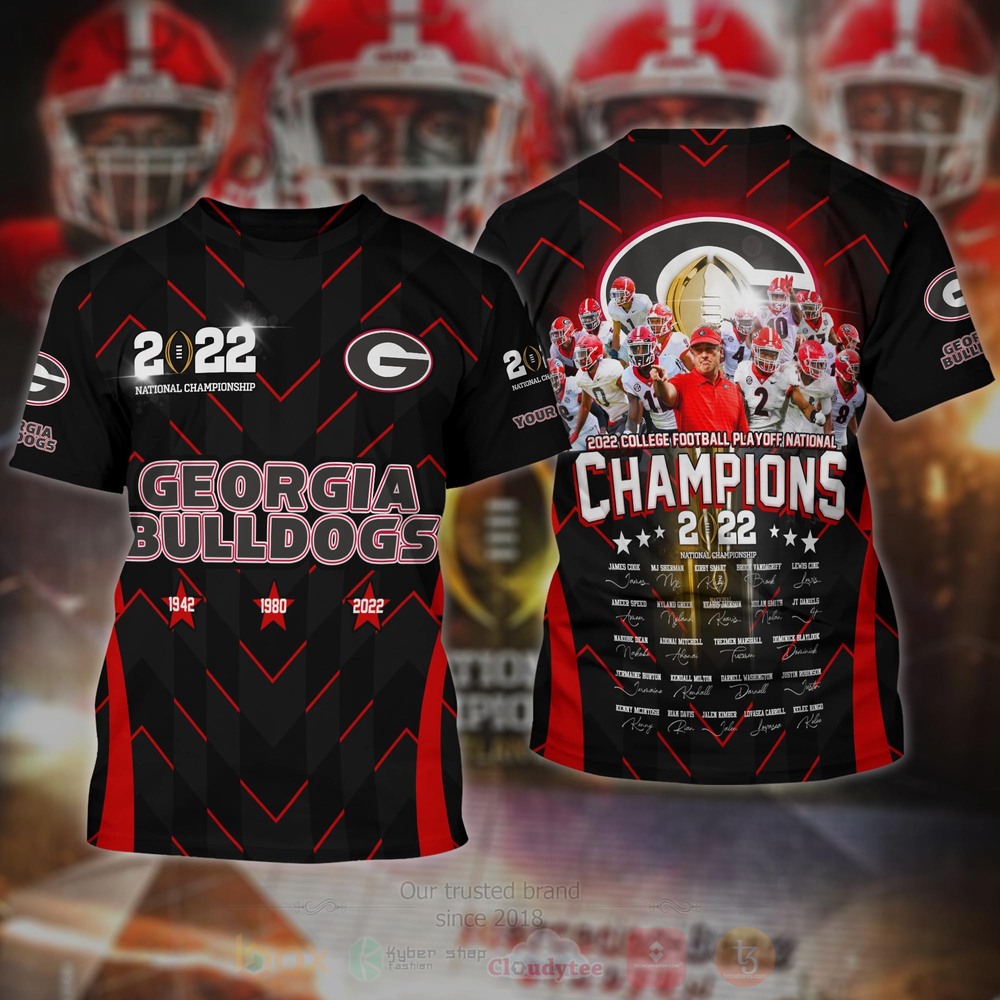Georgia Bulldogs football Champions 2022 3D Hoodie Shirt 1