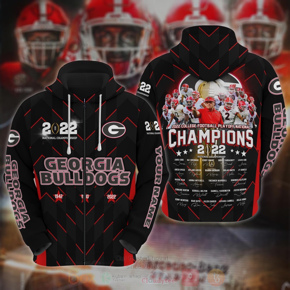 Georgia Bulldogs football Champions 2022 3D Hoodie Shirt 1 2