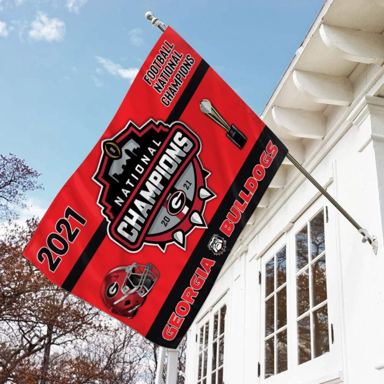 Georgia Bulldogs national championships flag 1