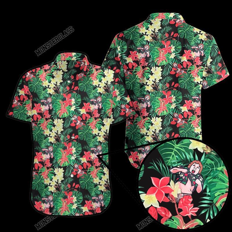 Goonies Chunk Truffle Shuffle Tropical Hawaiian Shirt Short