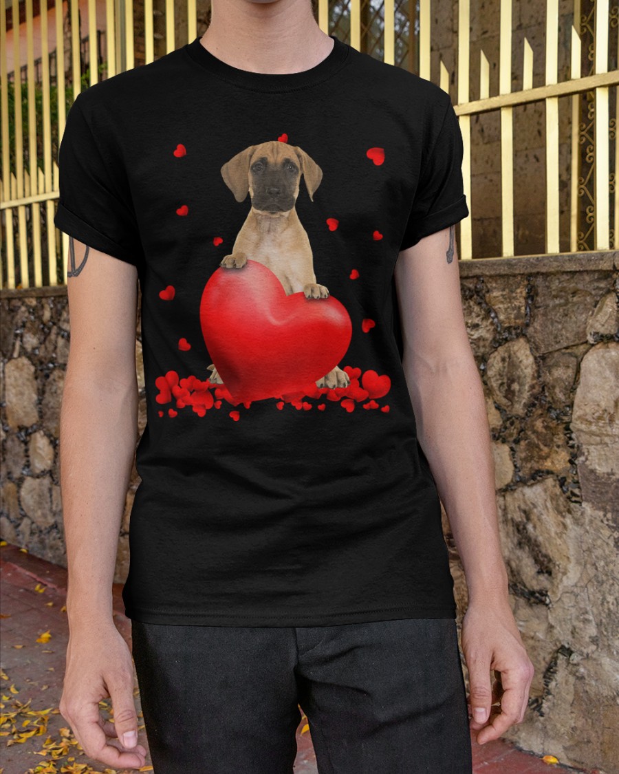Great Dane Valentine Hearts shirt hoodie 3
