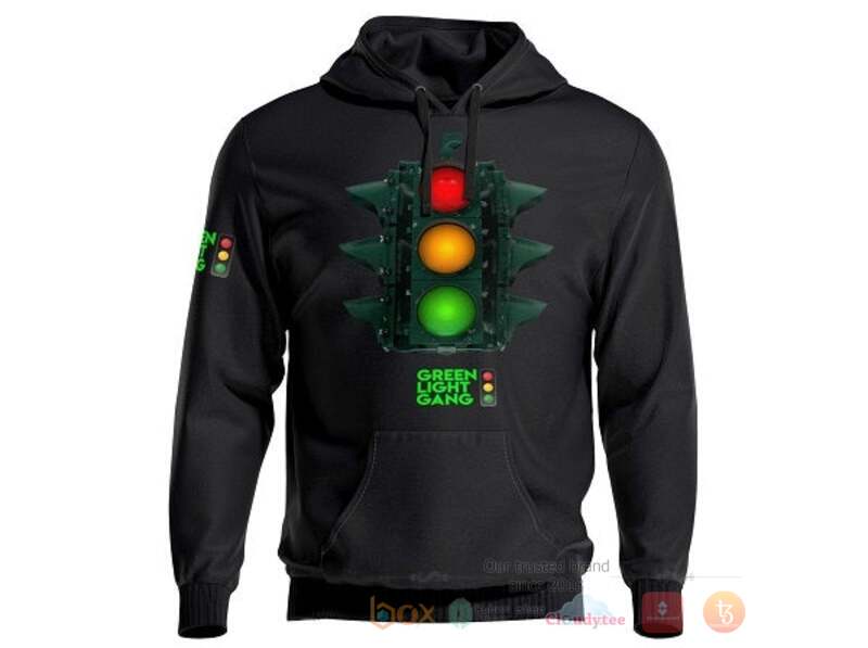 Green Light Gang 3d over printed hoodie