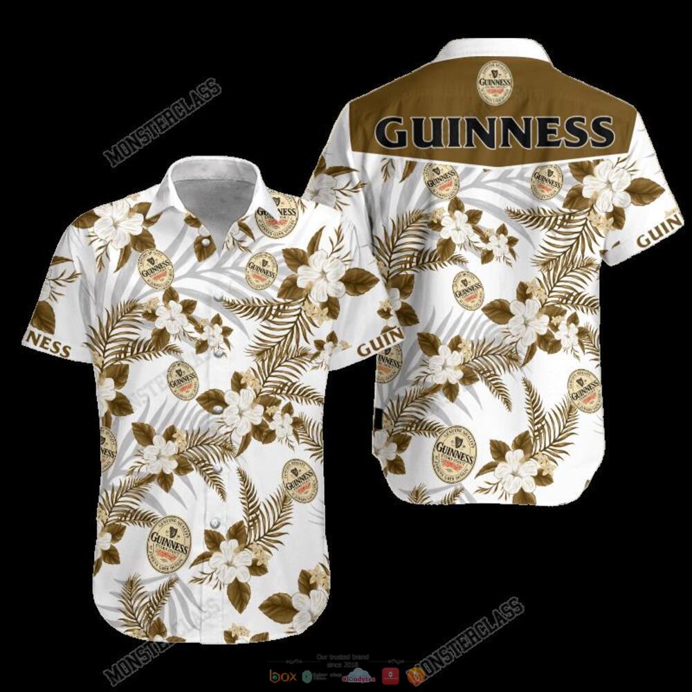 Guinness Tropical Plant Hawaiian Shirt Shorts