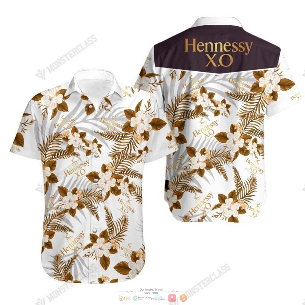 Hennessy X.O Tropical Plant Hawaiian Shirt Shorts