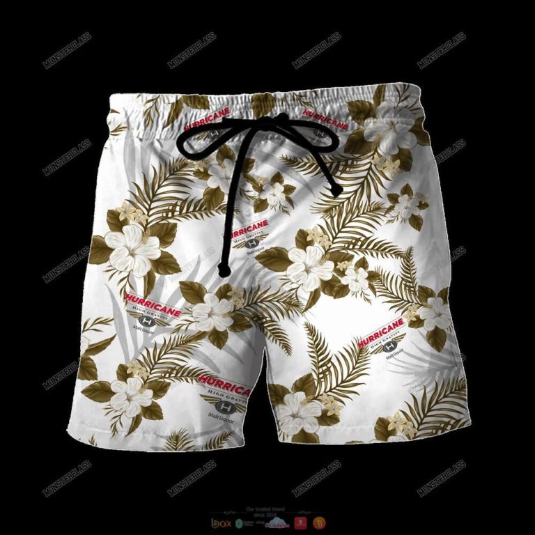 Hurricane Tropical Plant Hawaiian Shirt Shorts 1