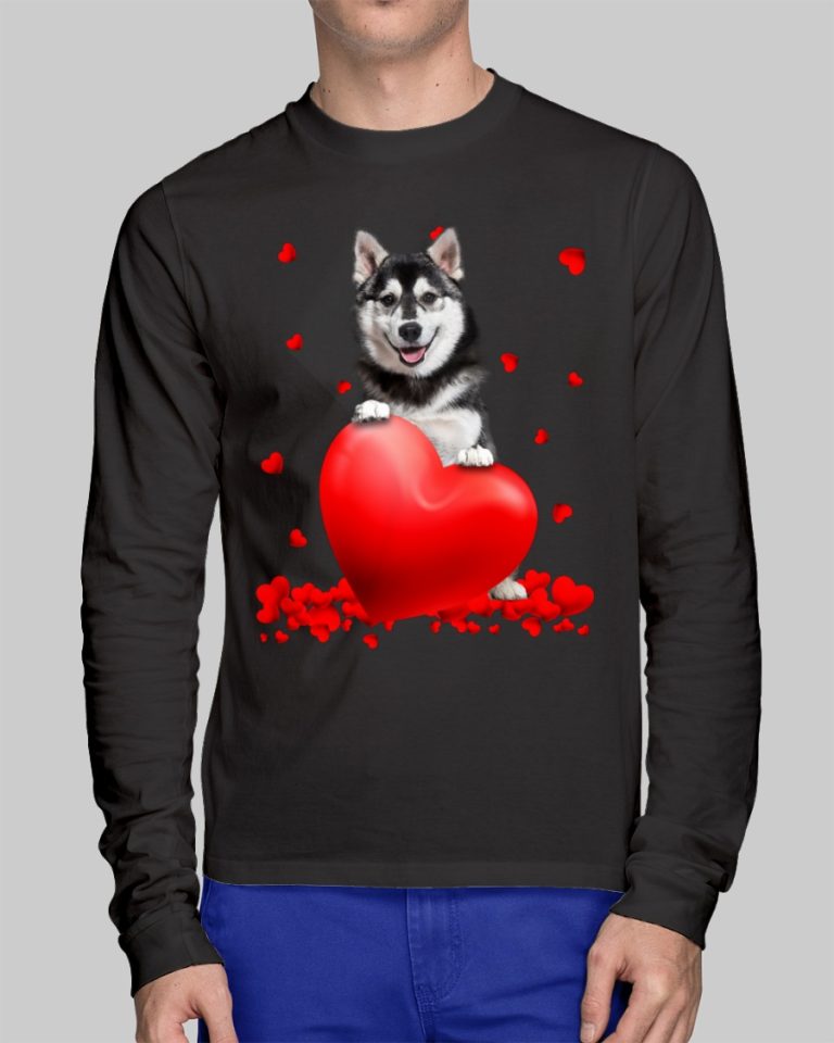 Husky Valentine Hearts shirt hoodie 11