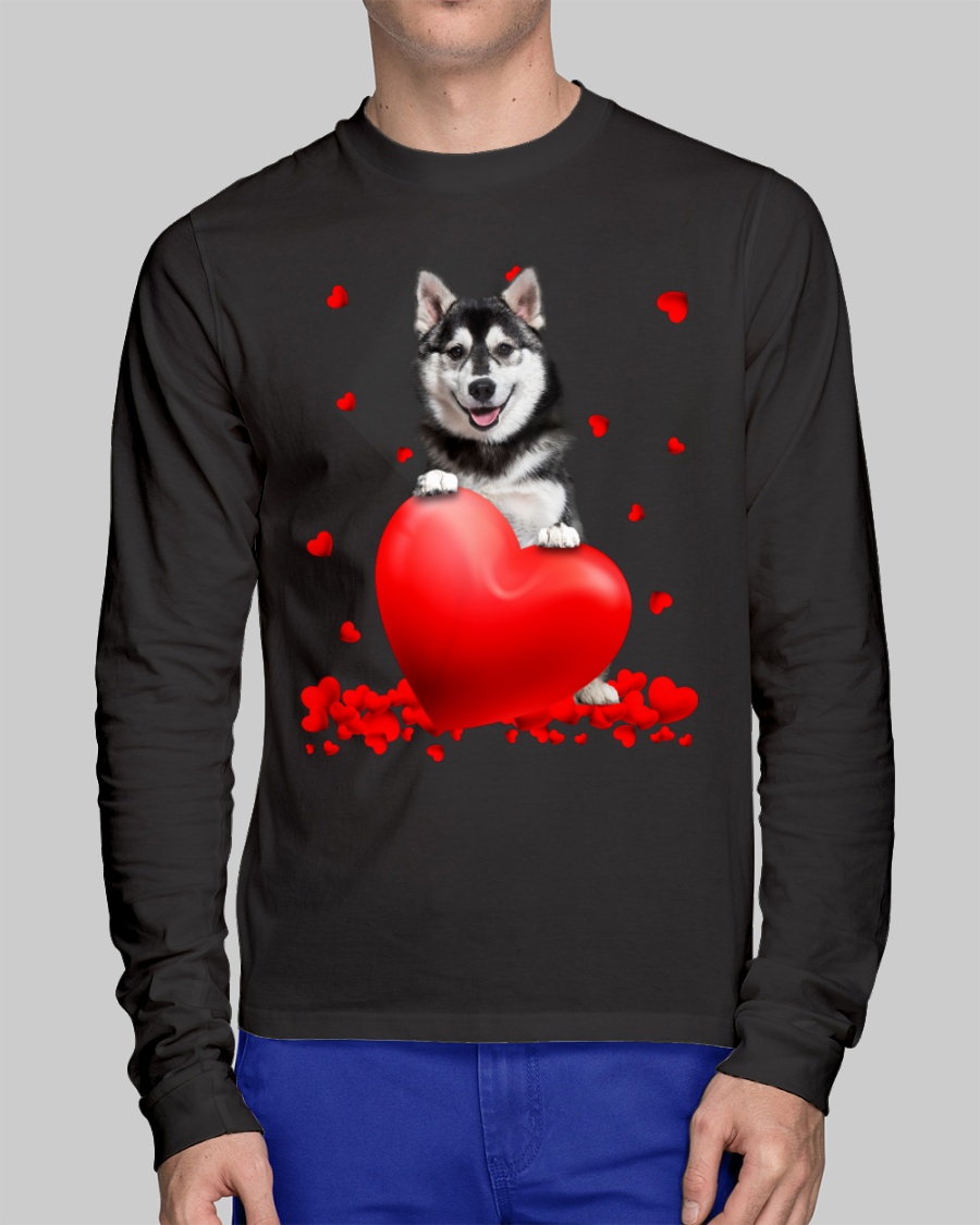 Husky Valentine Hearts shirt hoodie 11