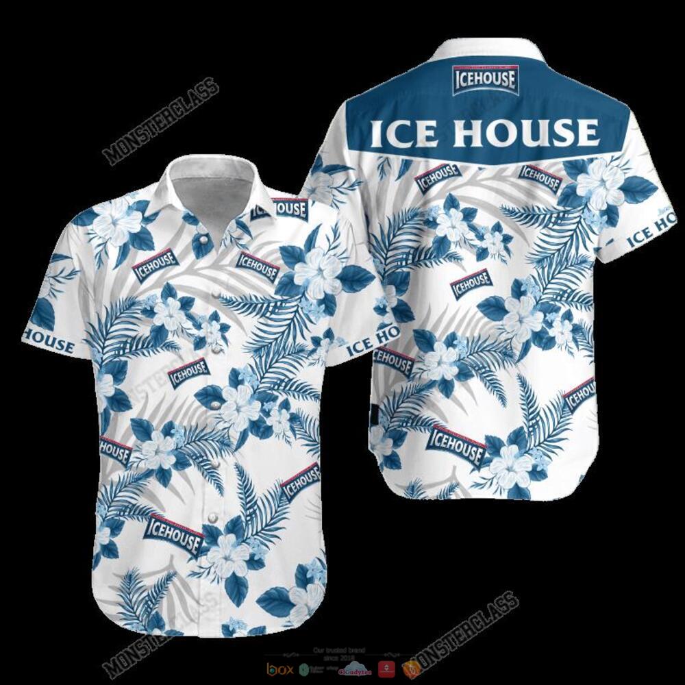 Ice House Tropical Plant Hawaiian Shirt Shorts