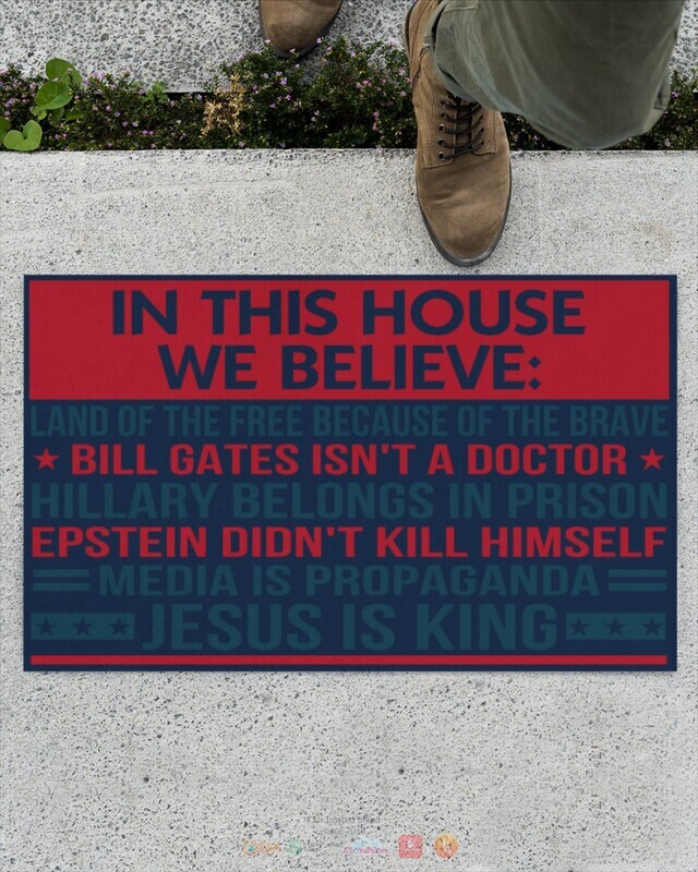 In this house we believe Jesus is King doormat