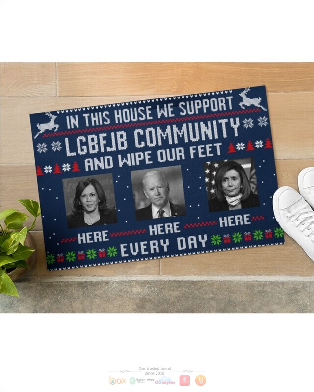 In this house we believe we support LGBFJB and wipe our feet here Biden doormat 1 2 3 4 5