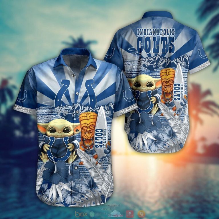 Indianapolis Colts NFL Baby Yoda Hawaiian Shirt Shorts