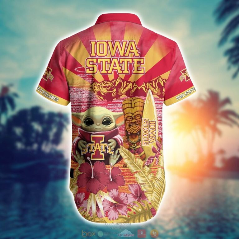 Iowa State Cyclones NCAA Baby Yoda Hawaiian Shirt Shorts 1 2