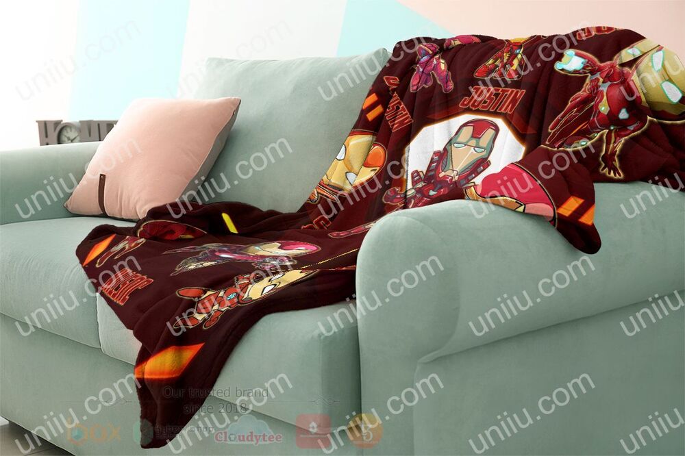 Iron Man Chipi Personalized Blanket 1 2 3