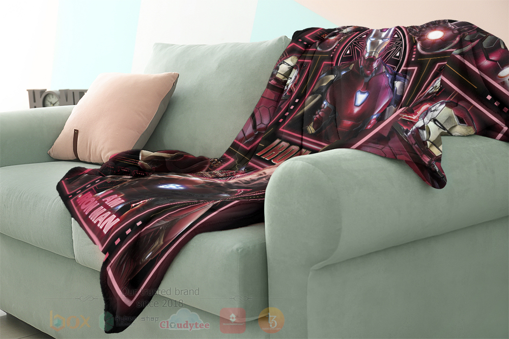 Iron Man I Am Iron Man Blanket 1 2