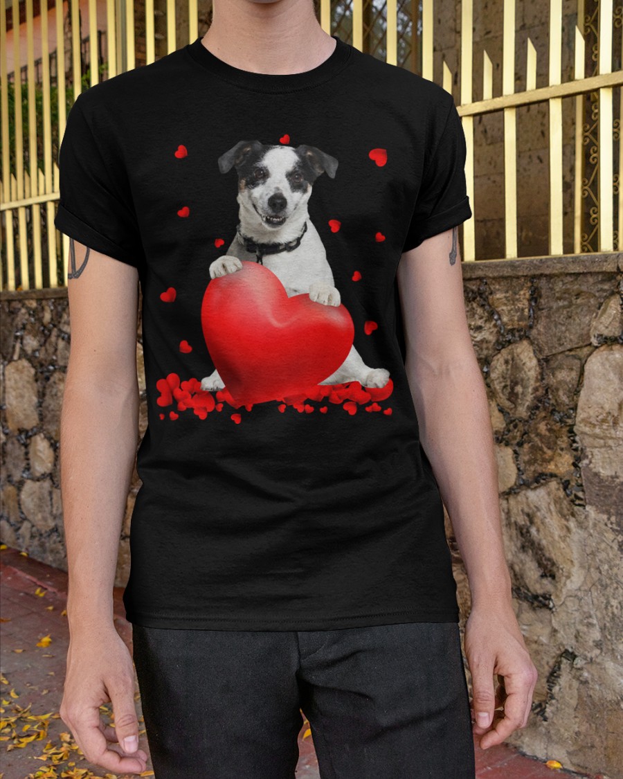 Jack Russell Valentine Hearts shirt hoodie 3