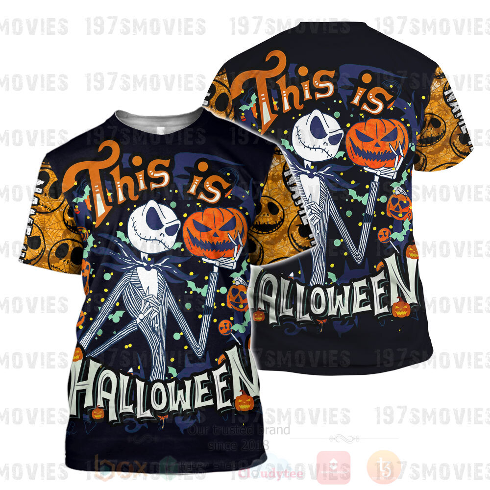 Jack Skellington The Nightmare Before Christmas This Is Halloween Personalized 3D Hoodie Shirt