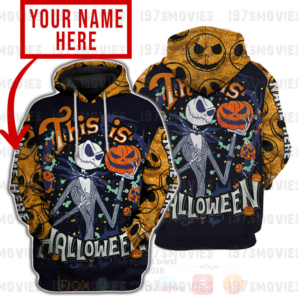 Jack Skellington The Nightmare Before Christmas This Is Halloween Personalized 3D Hoodie Shirt 1