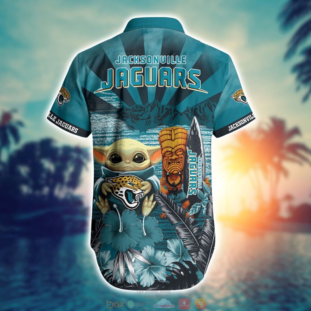 Jacksonville Jaguars NFL Baby Yoda Hawaiian Shirt Shorts 1 2