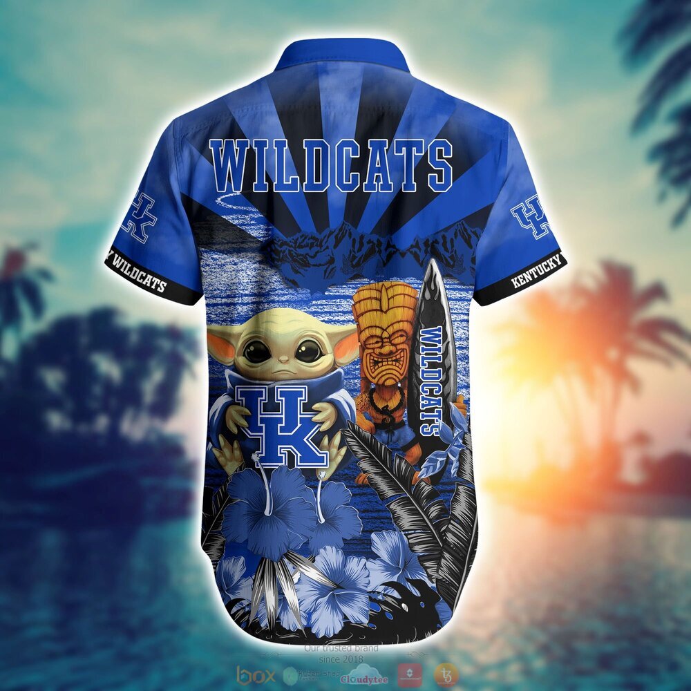 Kentucky Wildcats NCAA Baby Yoda Hawaiian Shirt Shorts 1 2