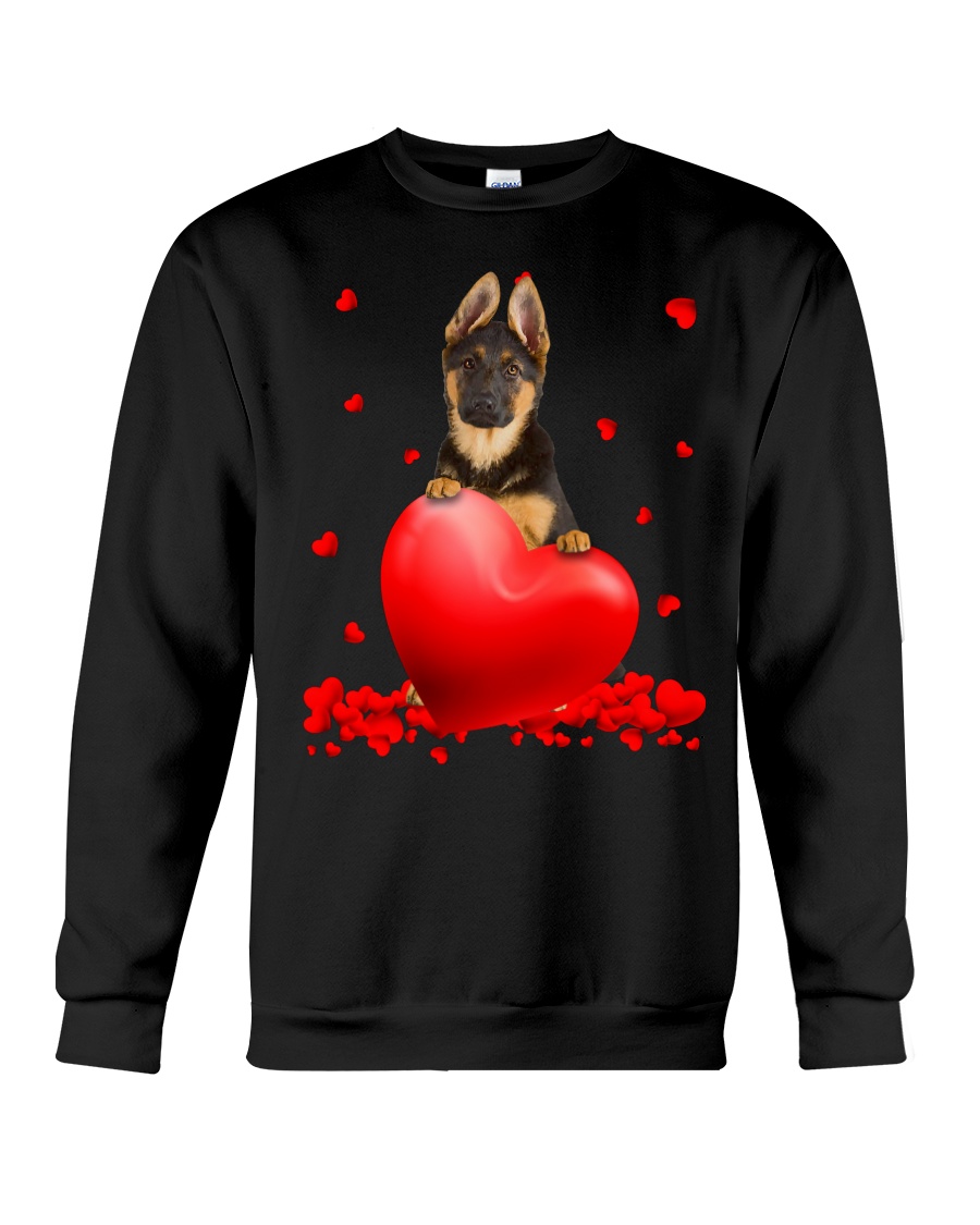 LYNKQQJ3 German Shepherd Valentine Hearts shirt hoodie 7