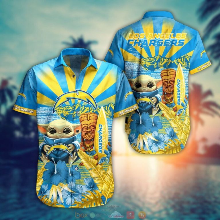 Los Angeles Chargers NFL Baby Yoda Hawaiian Shirt Shorts